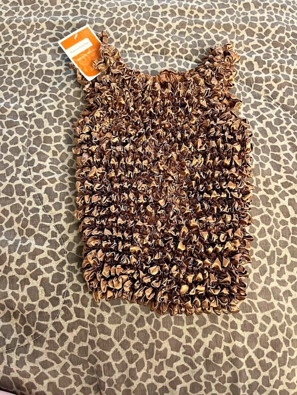 Bronz Brown Textured Tank Top NWT